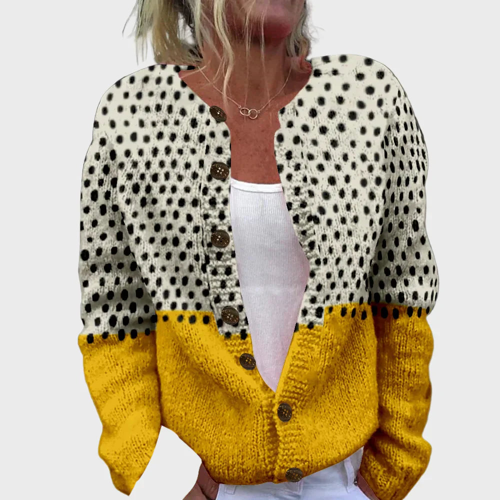Chaleco de punto elegante con estampado