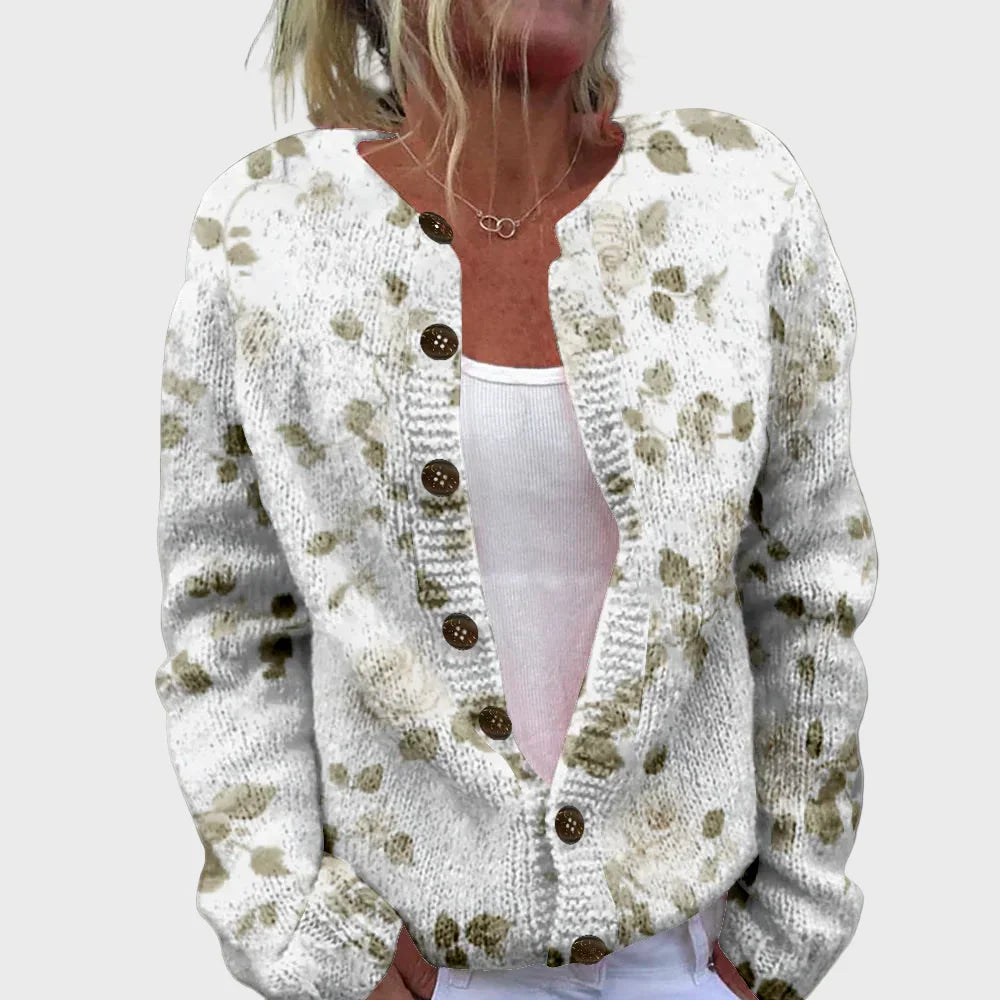 Chaleco de punto elegante con estampado