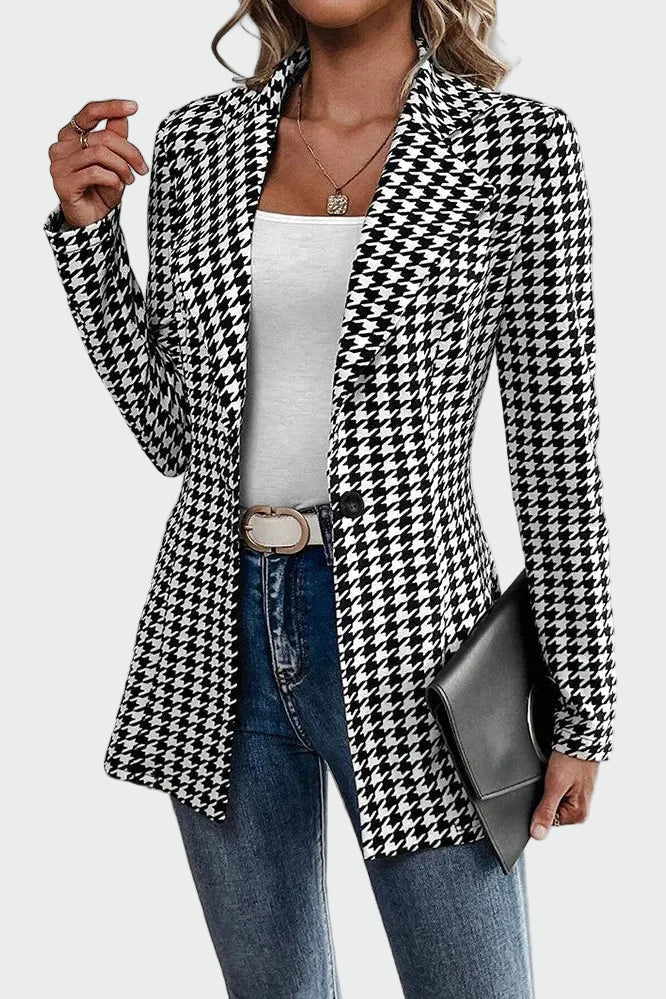 Chaqueta de línea elegante y refinada