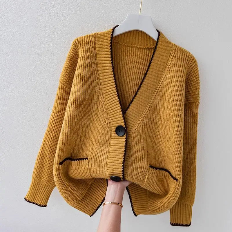 Chaleco de punto extragrande con estilo