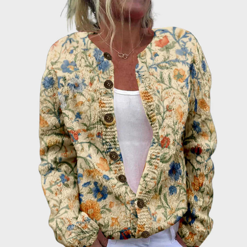 Chaleco de punto elegante con estampado