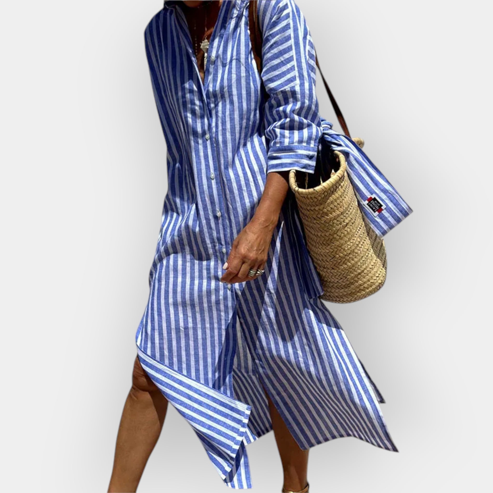 Vestido Camisero a Rayas