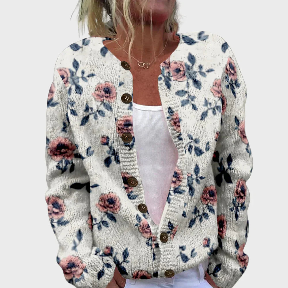 Chaleco de punto elegante con estampado