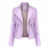 Chaqueta de cuero moderna con una línea elegante y un refinamiento atemporal