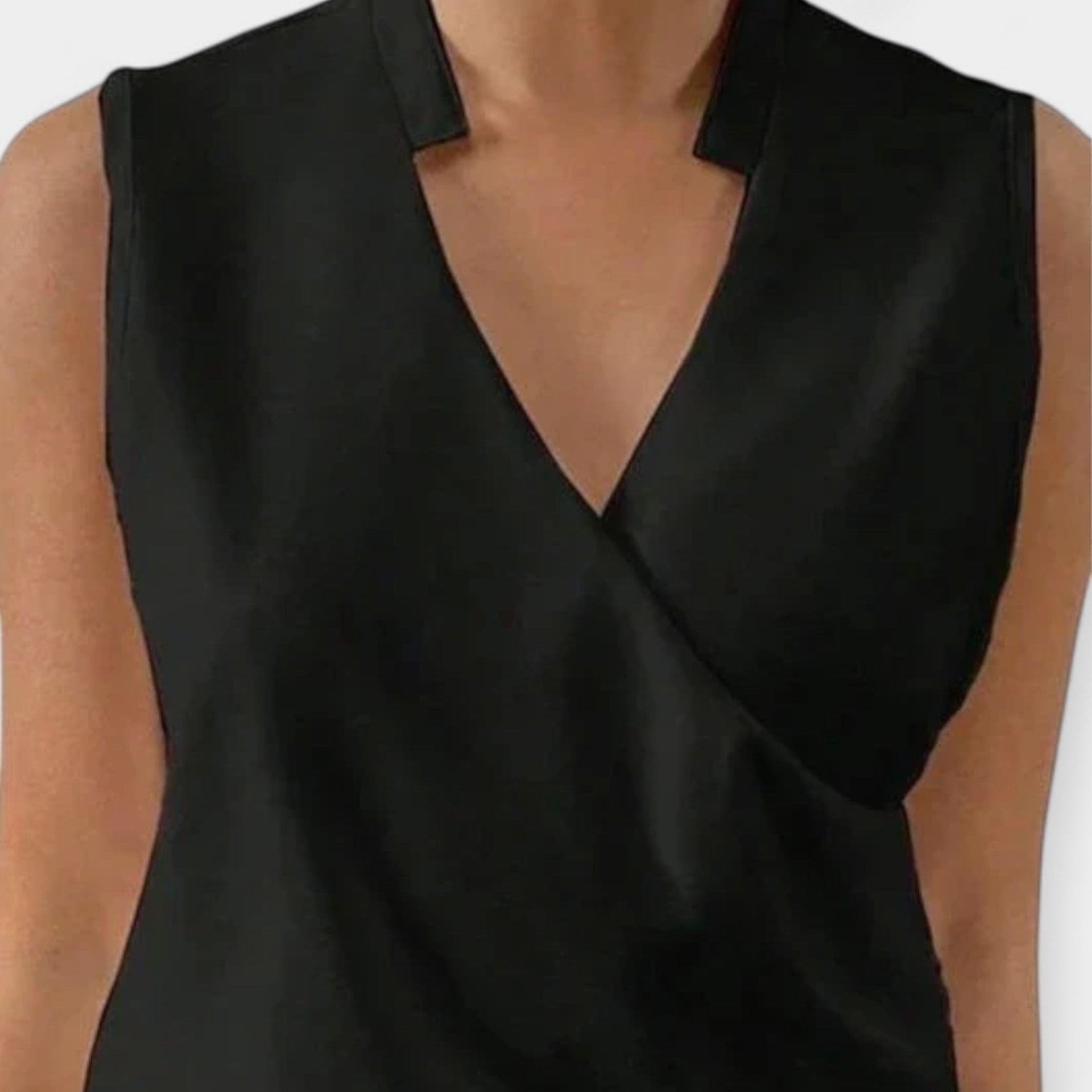Blusa Cruzada con Escote en V