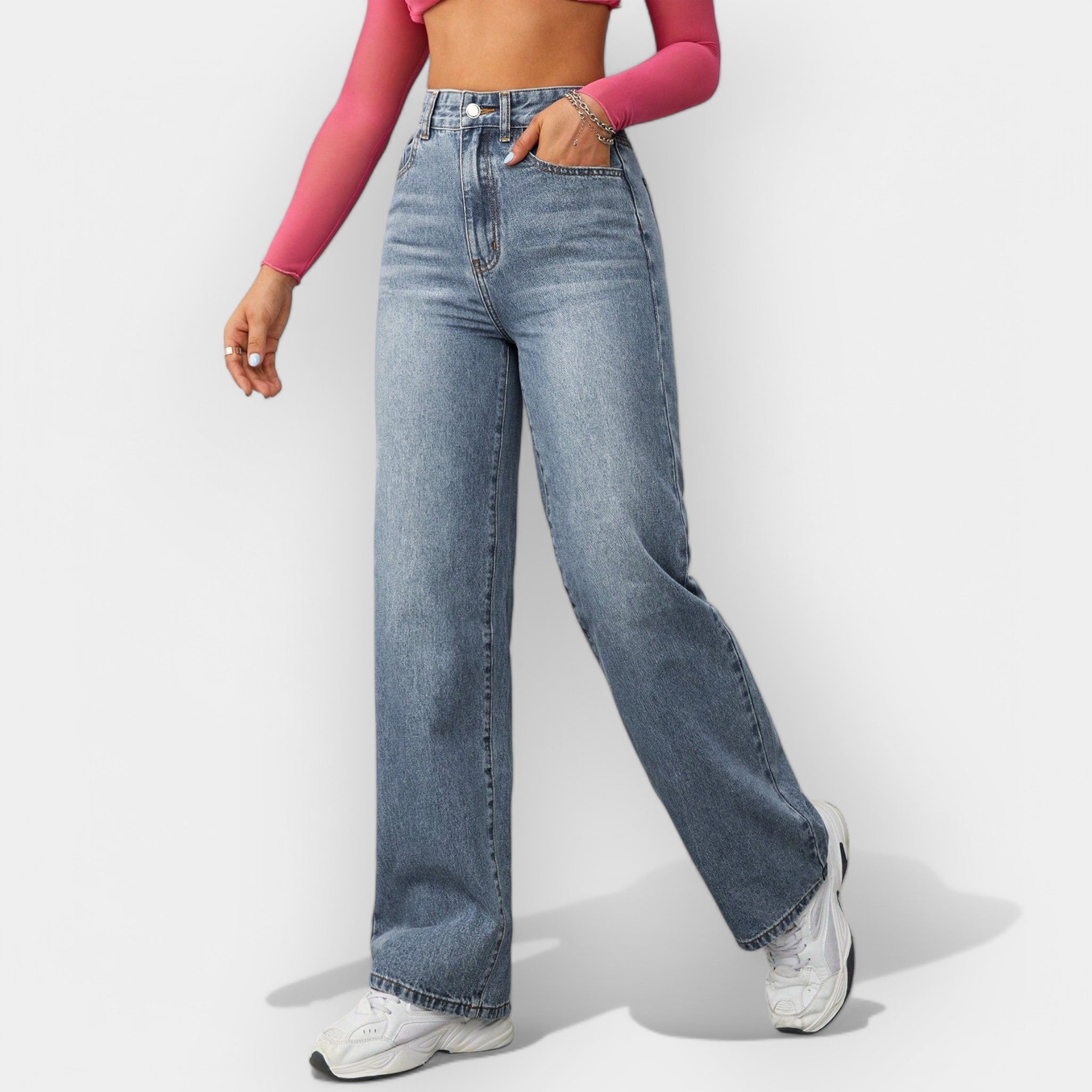 Jeans Clásicos de Corte Recto
