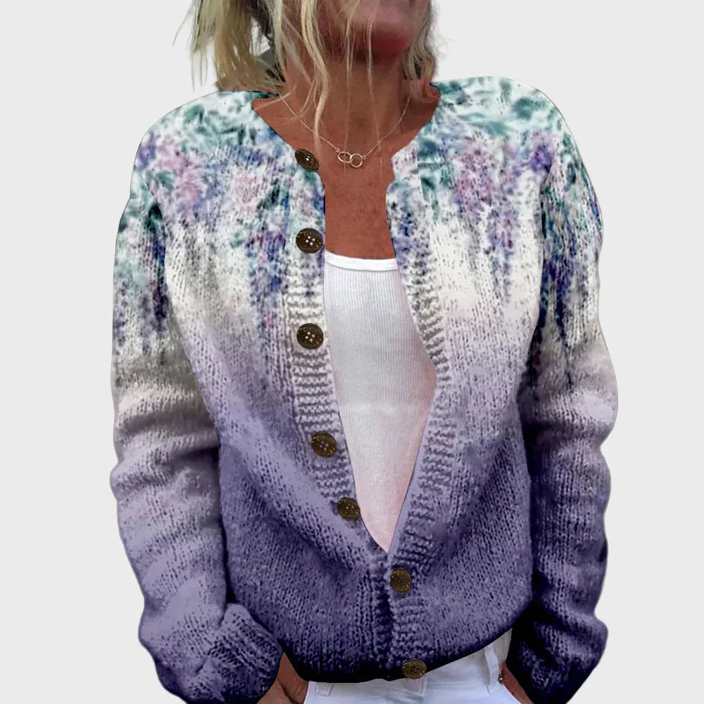 Chaleco de punto elegante con estampado