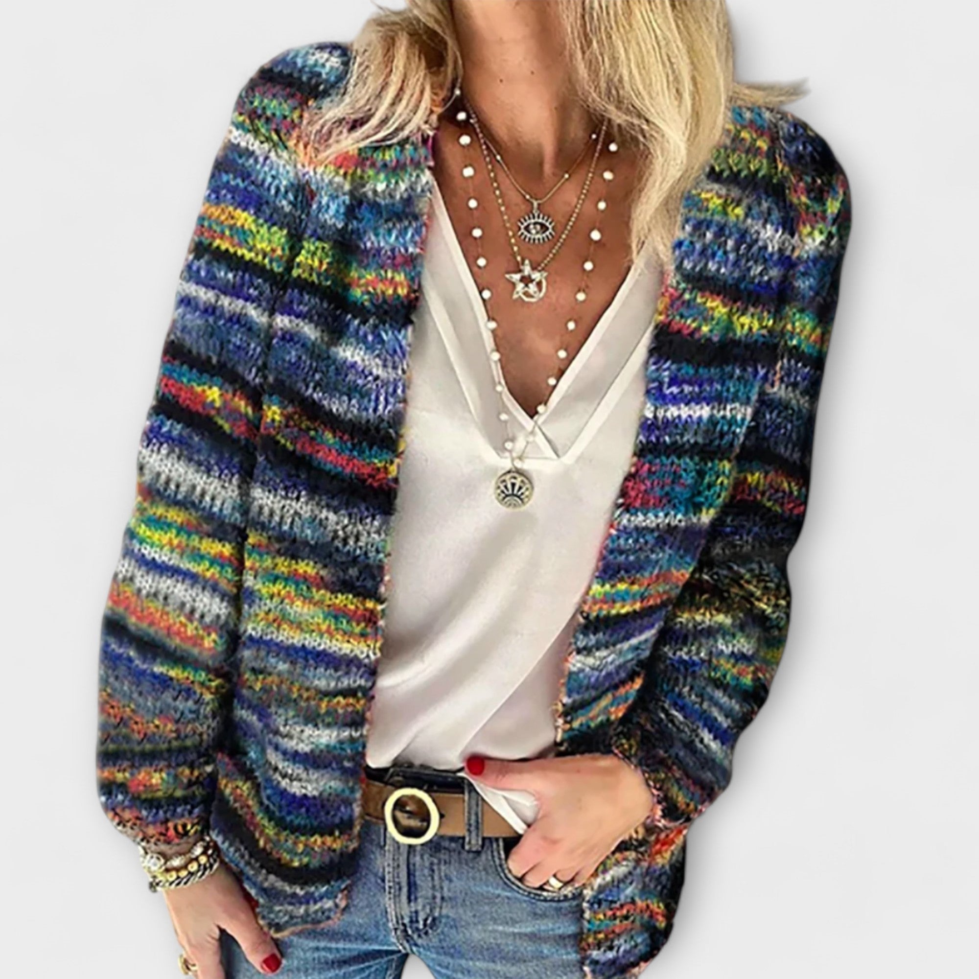 Birgitte - Chaqueta de punto alegre y acogedora