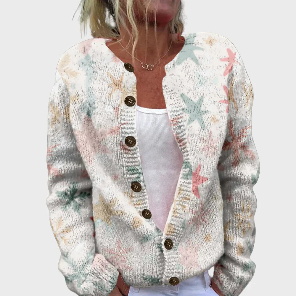 Chaleco de punto elegante con estampado