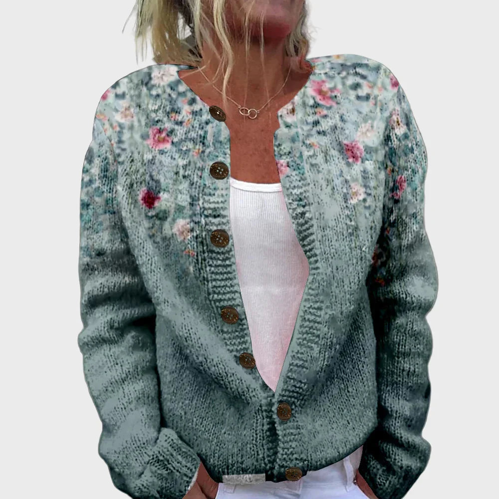 Chaleco de punto elegante con estampado