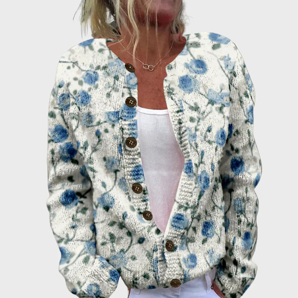 Chaleco de punto elegante con estampado
