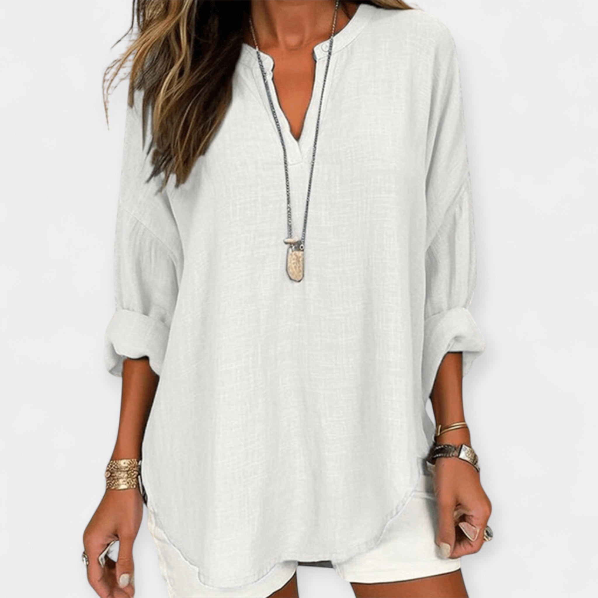 Blusa Ligera de Algodón Casual