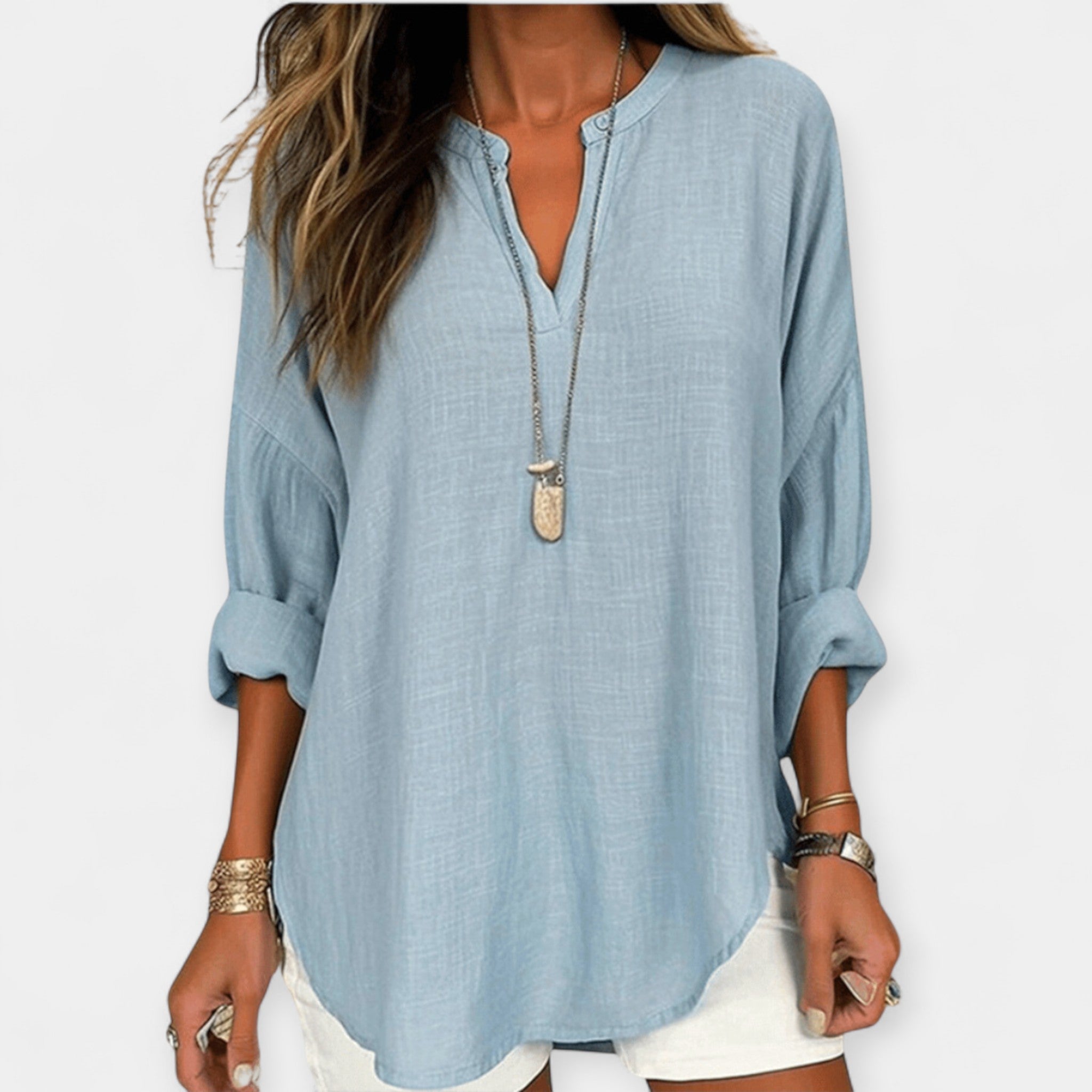 Blusa Ligera de Algodón Casual