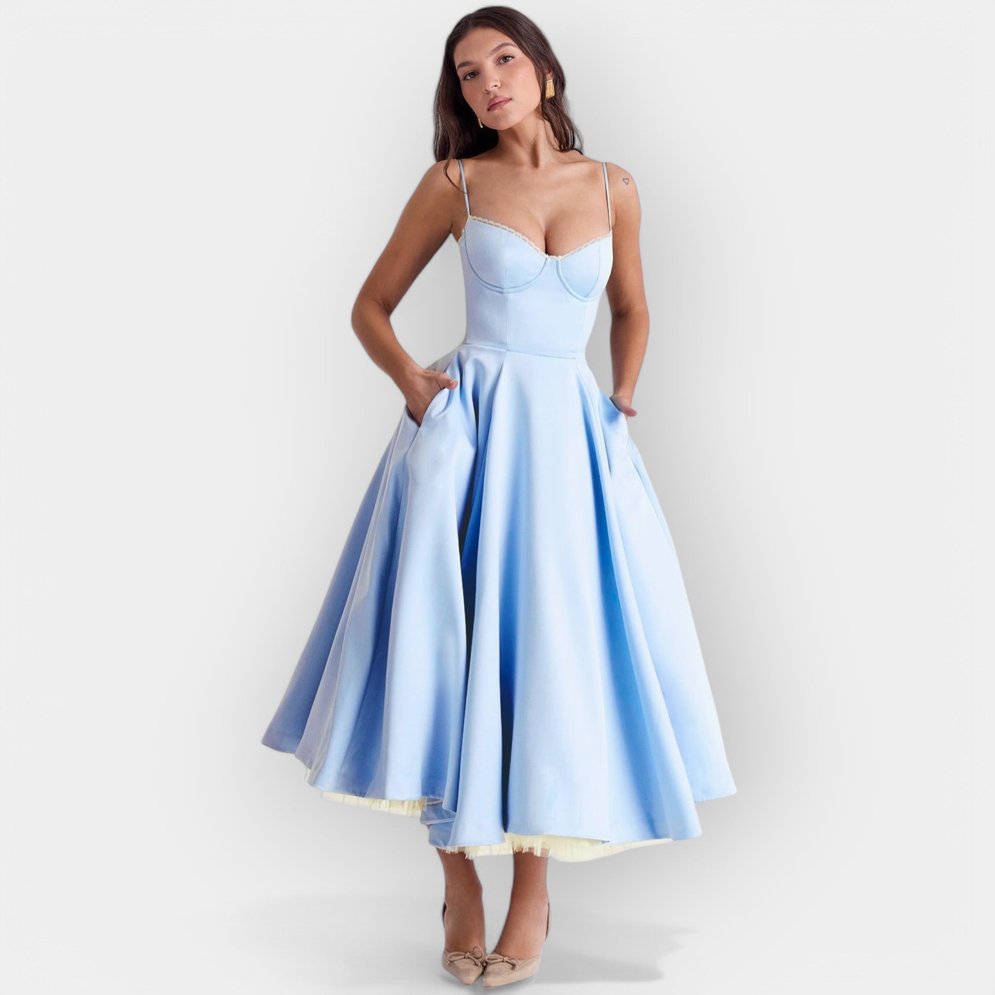 Vestido Midi Sofisticado
