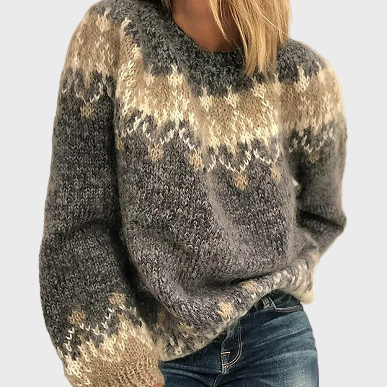 Jersey de cuello alto de punto cálido