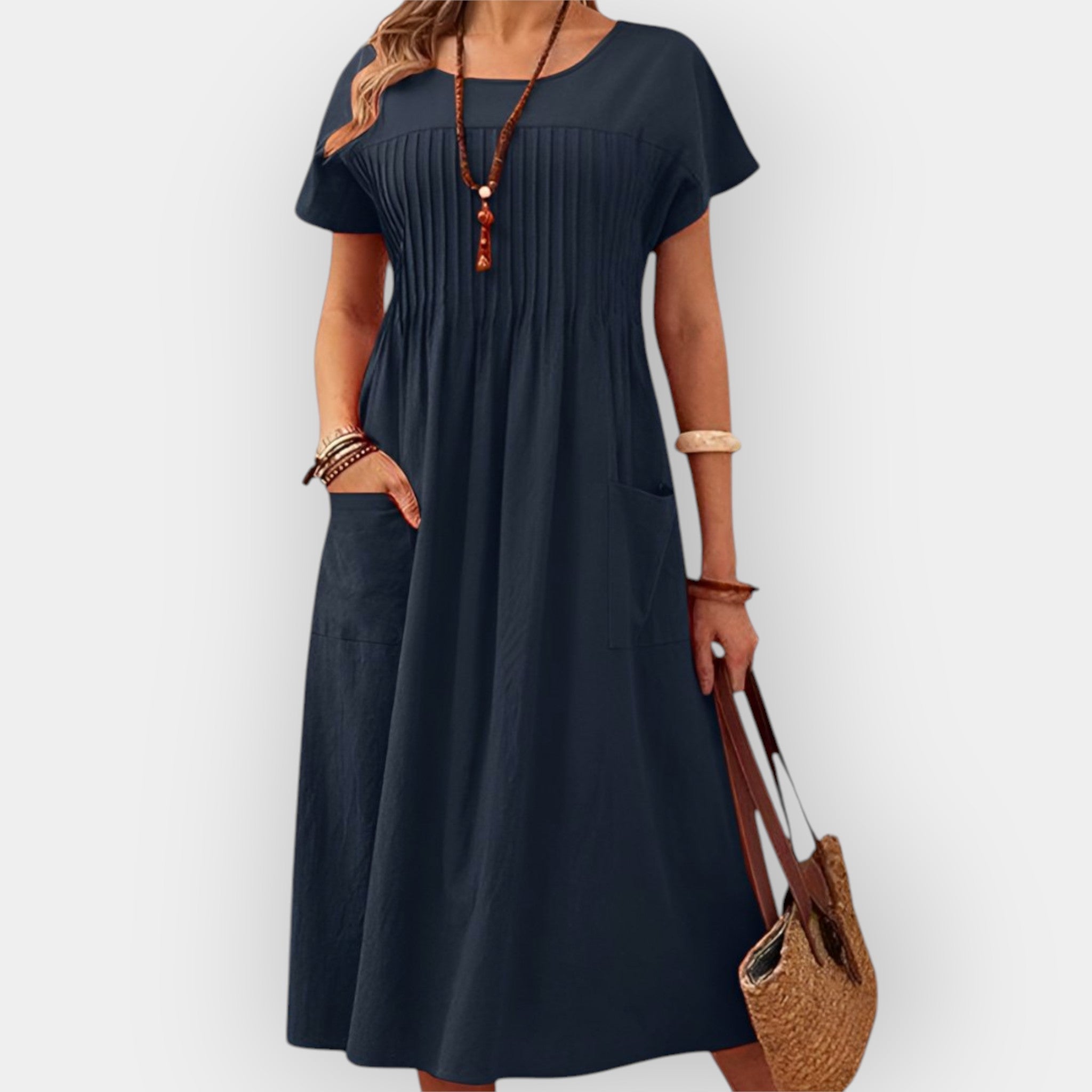 Vestido de tela suave y cómoda