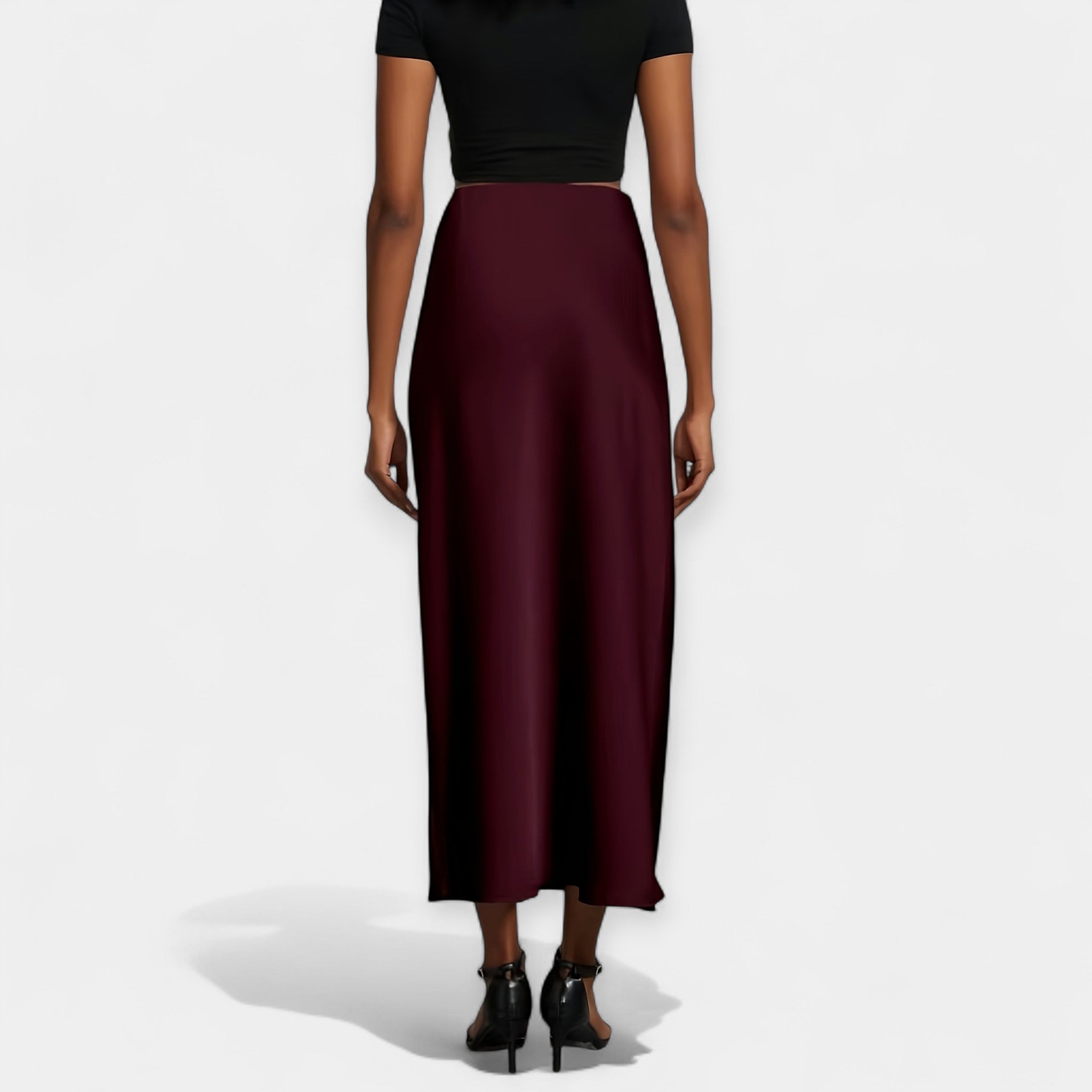 Falda Satén Elegante