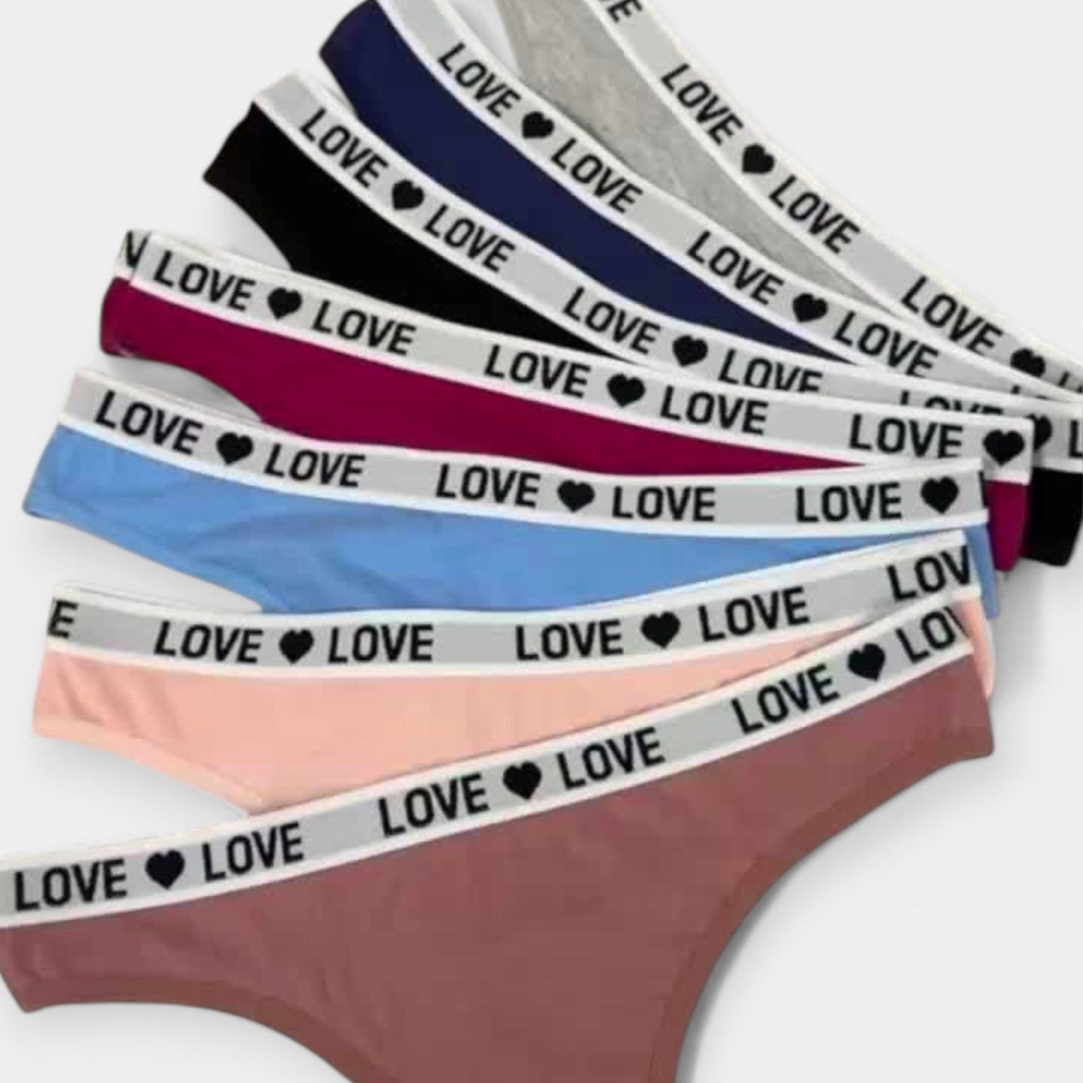Juego de 7 bragas sexys tipo brief