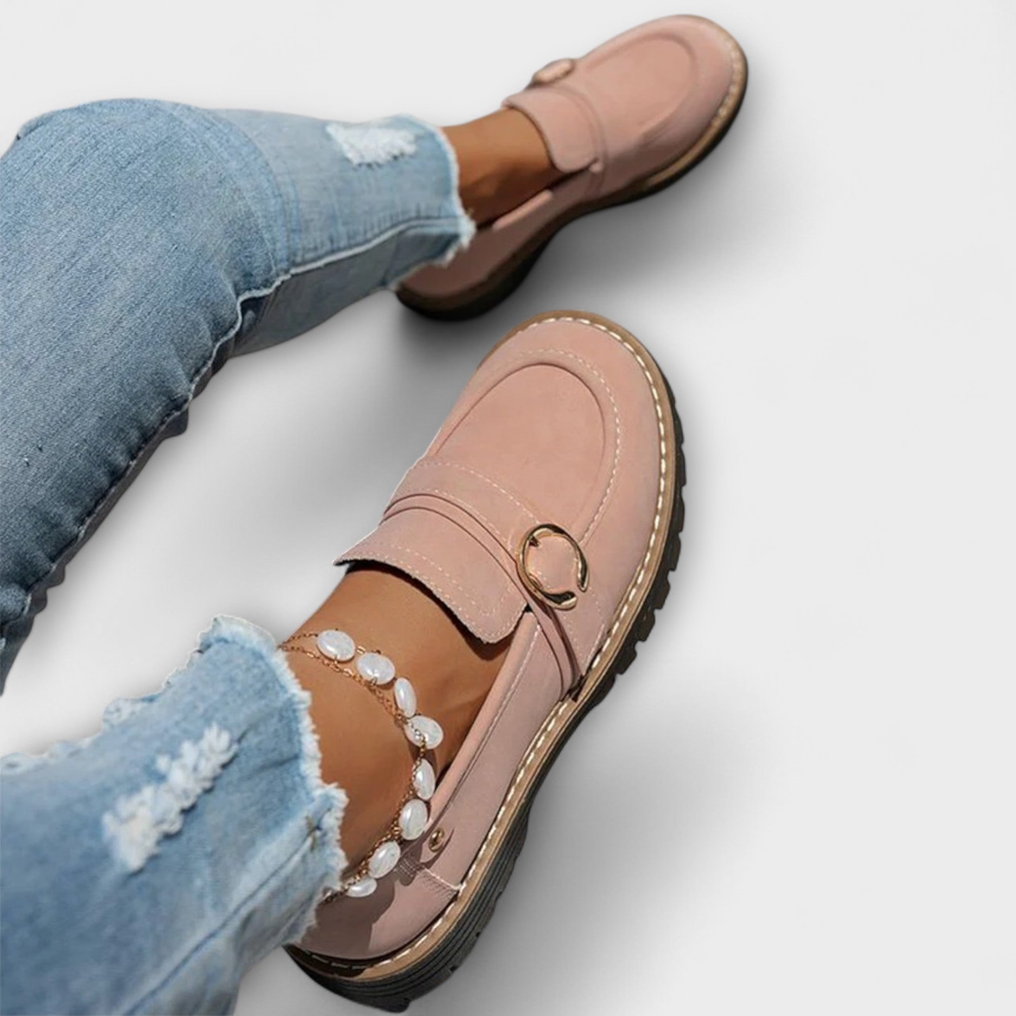 Laura – Mocasines casuales de punta redonda