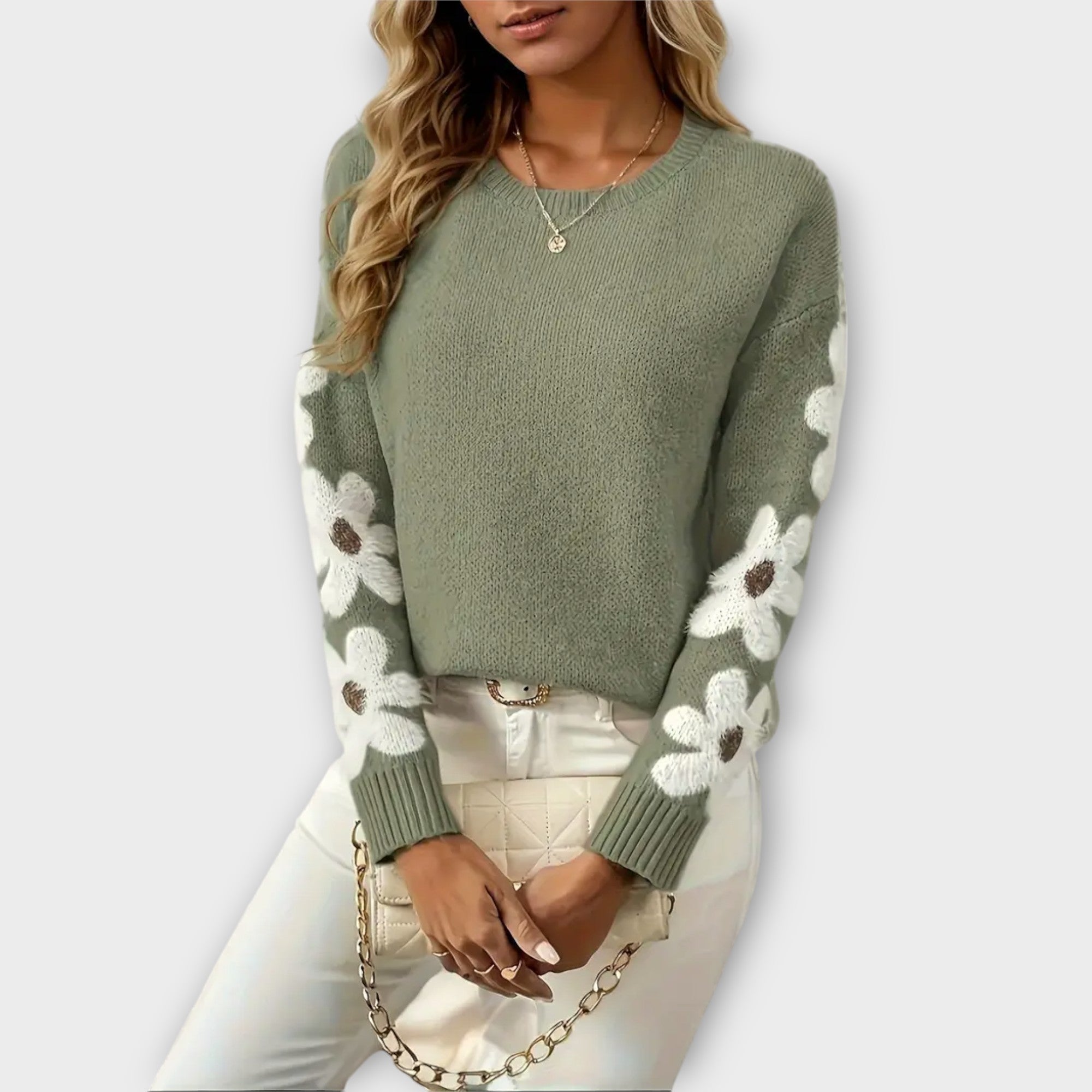 Silke - Jersey suave con estampado floral