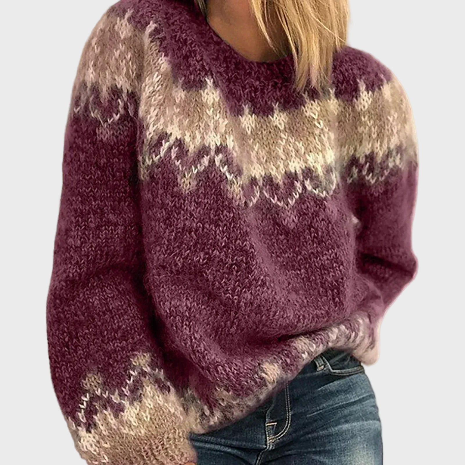 Jersey de cuello alto de punto cálido