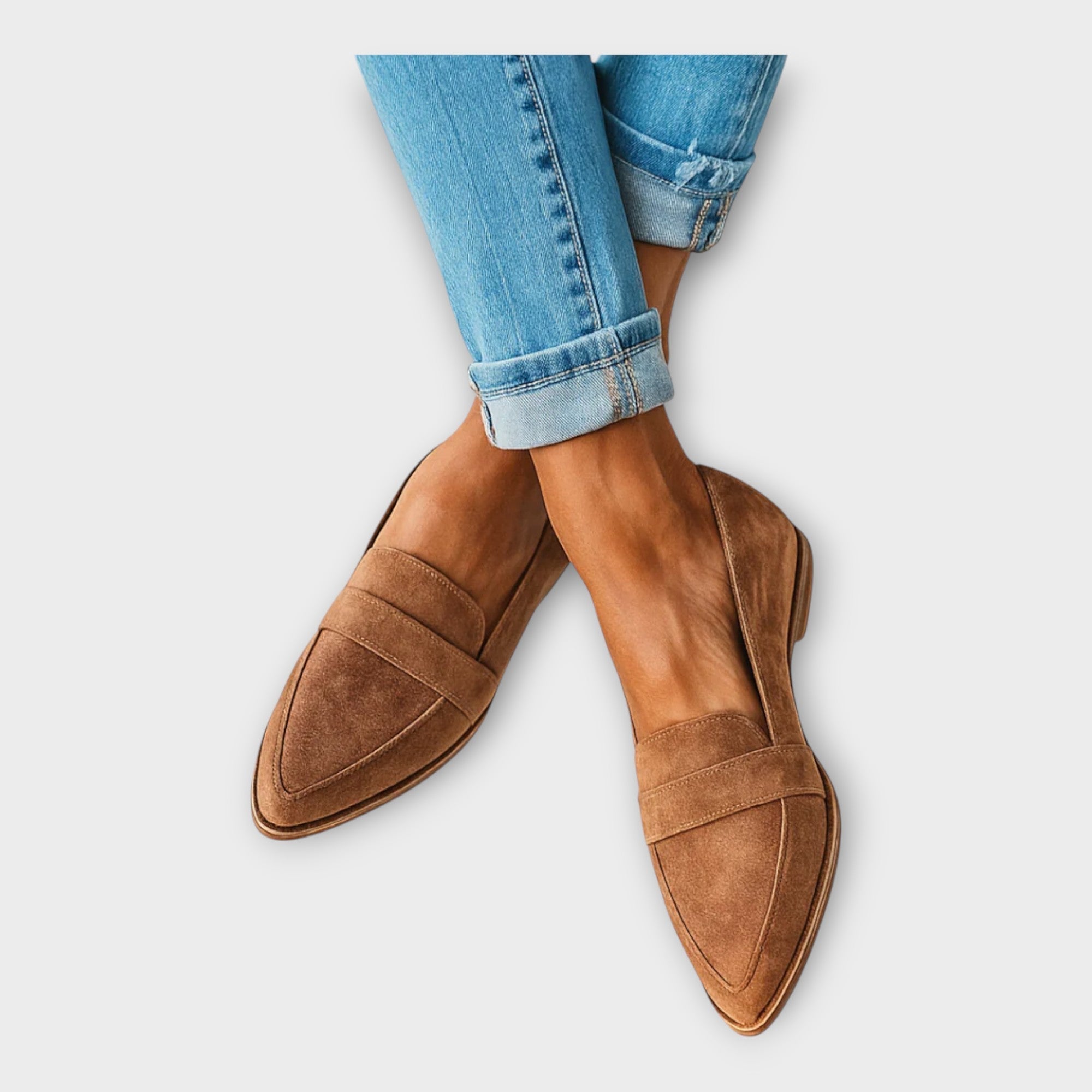 Mocasines elegantes con una línea moderna