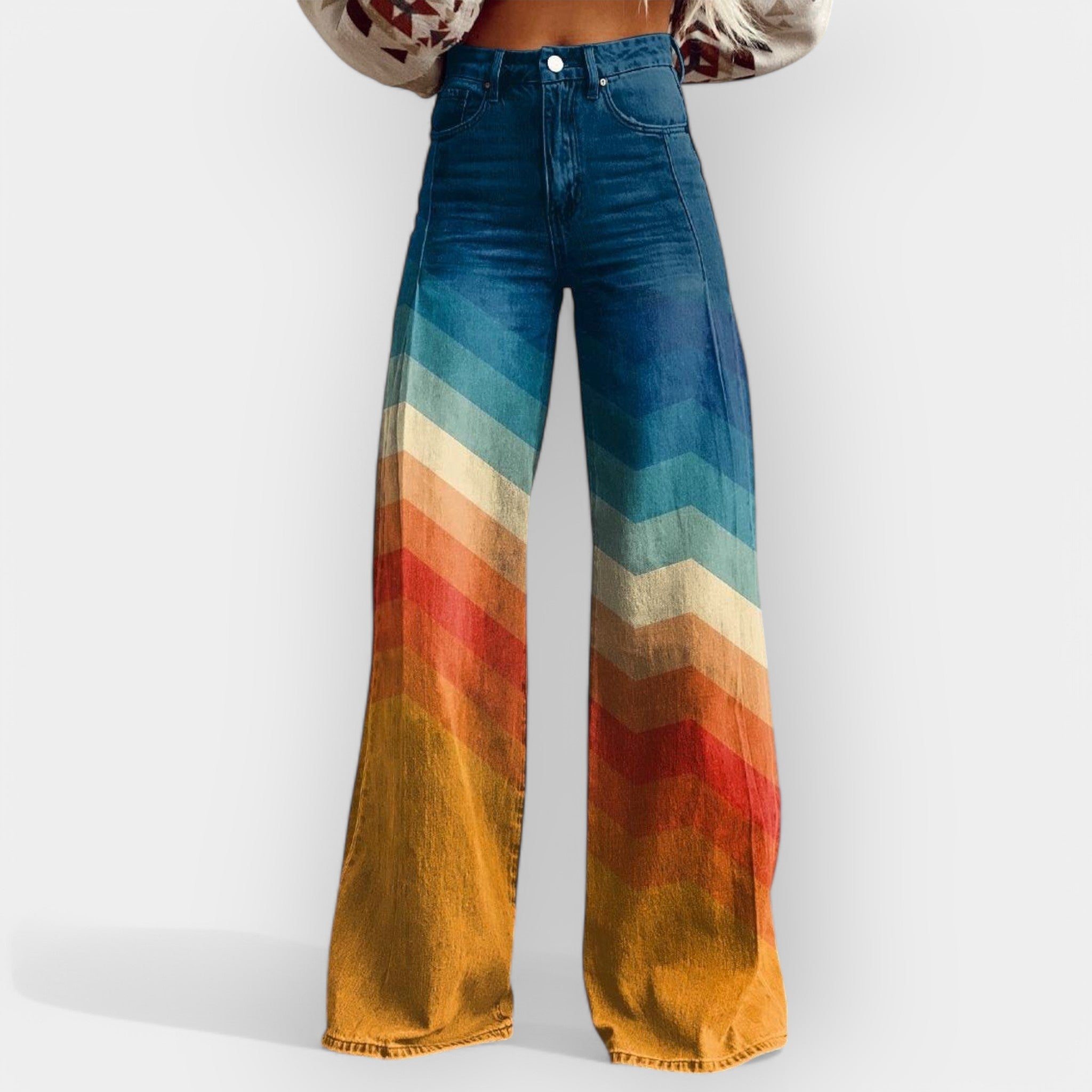 Pantalón Flare Vintage y Femenino