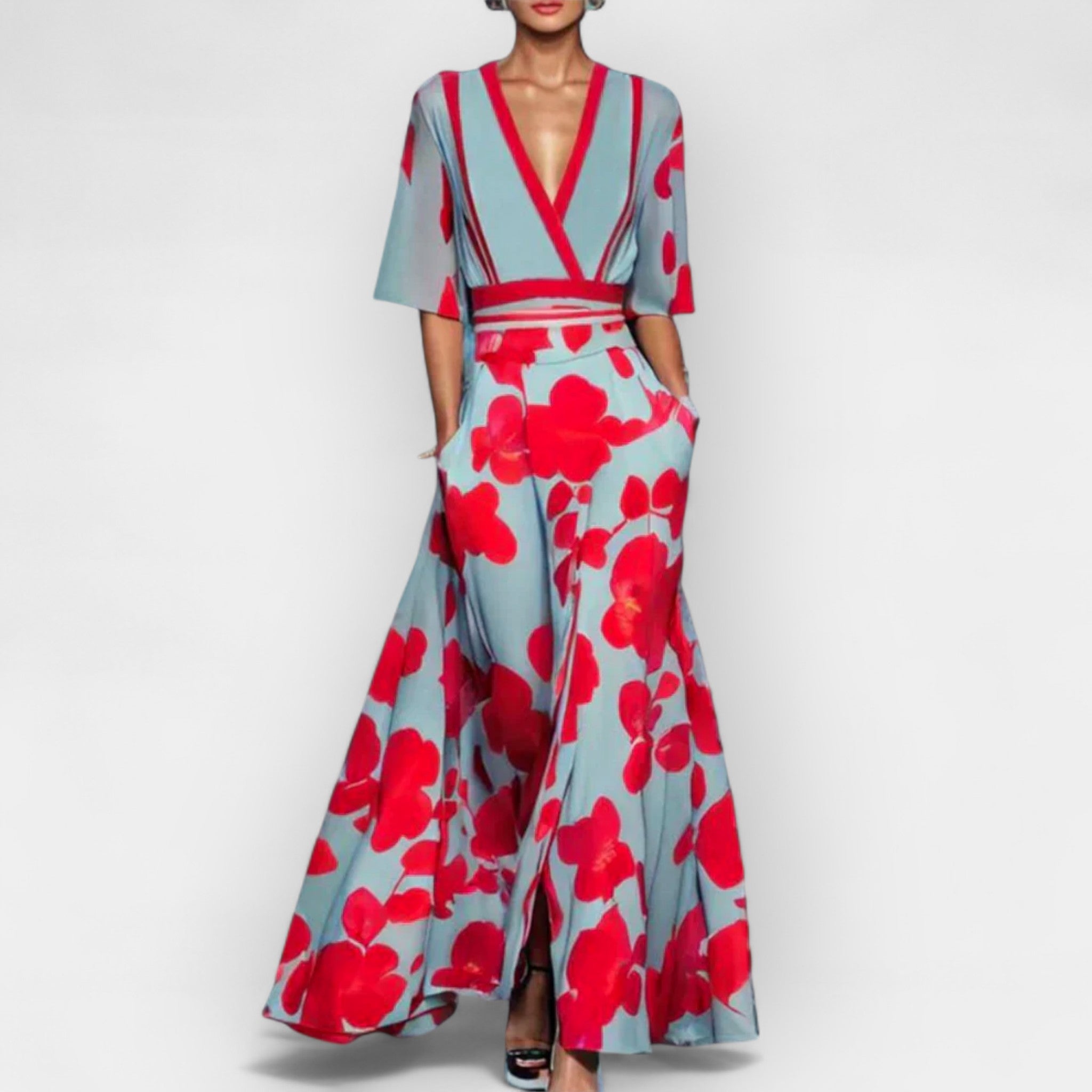 Vestido Maxi Floral Romántico