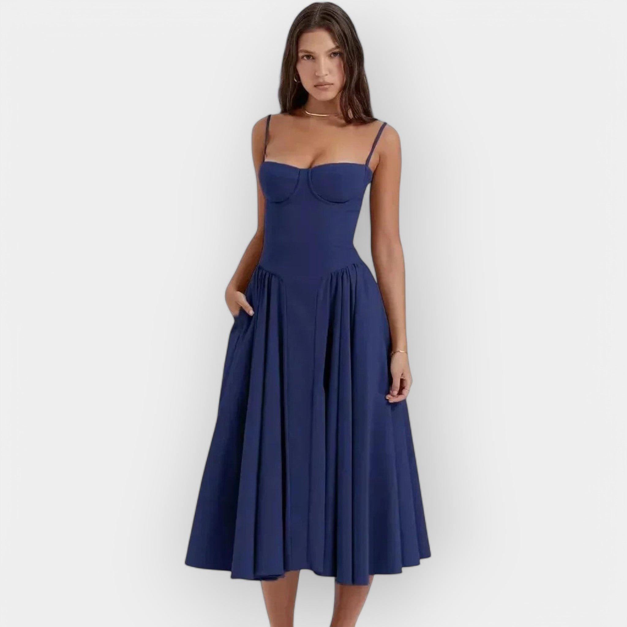 Vestido Midi Fresco y Elegante