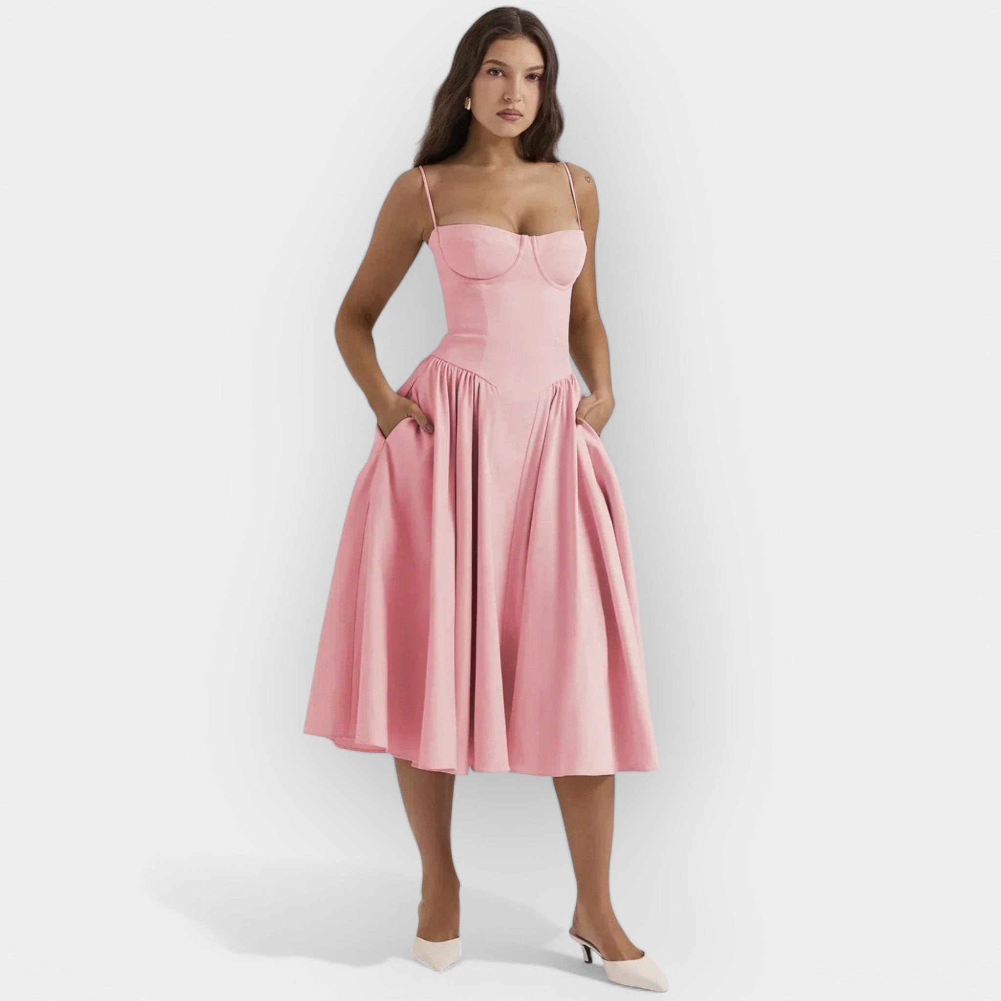 Vestido Midi Fresco y Elegante