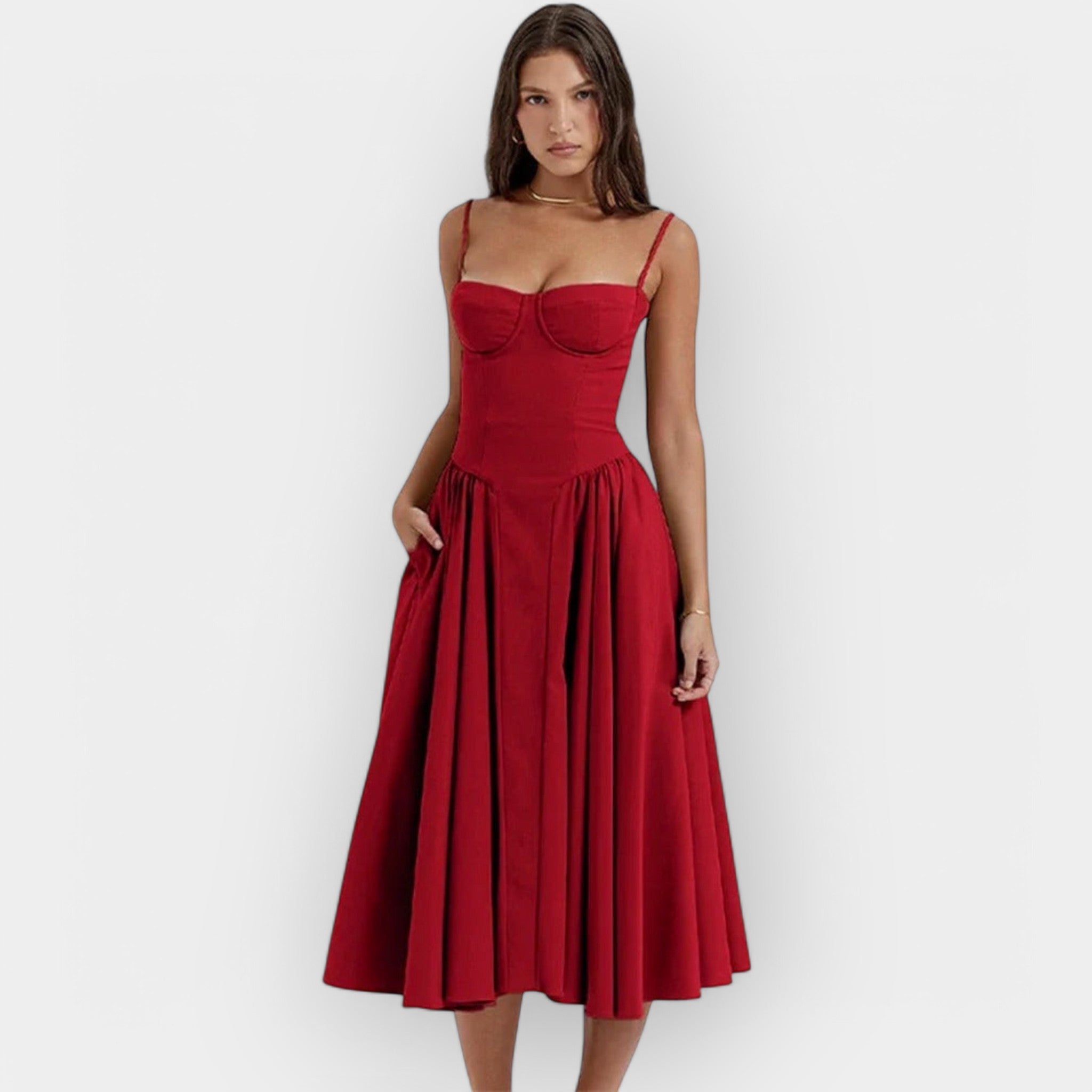 Vestido Midi Fresco y Elegante